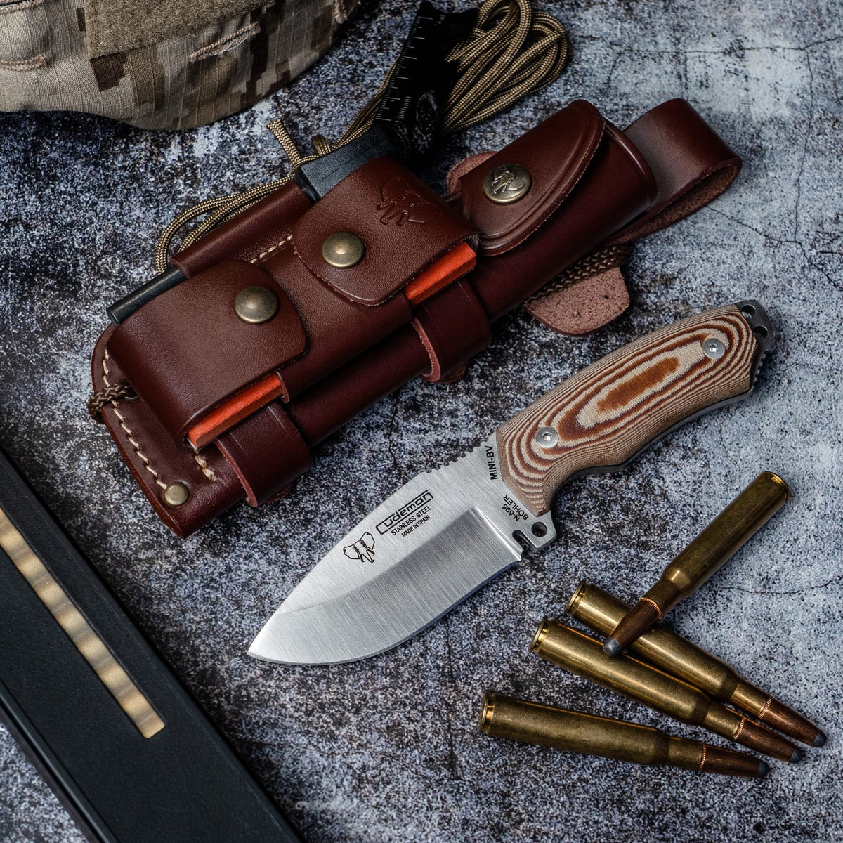 CUCHILLO MINI BOINA VERDE (115-B)