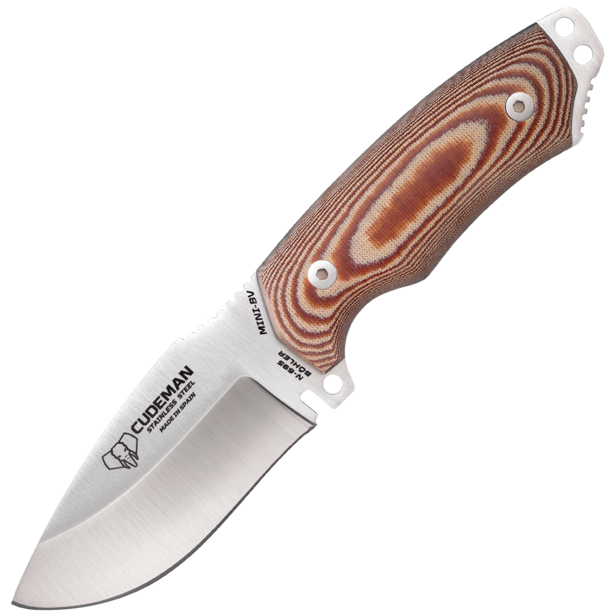 Cudeman Mini Boina Verde Micarta negra Arena