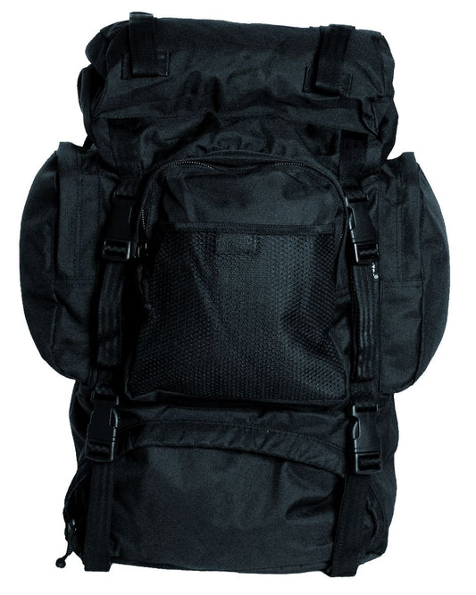 Mochila Militar Negra Comando con capacidad para 55 Litros Miltec