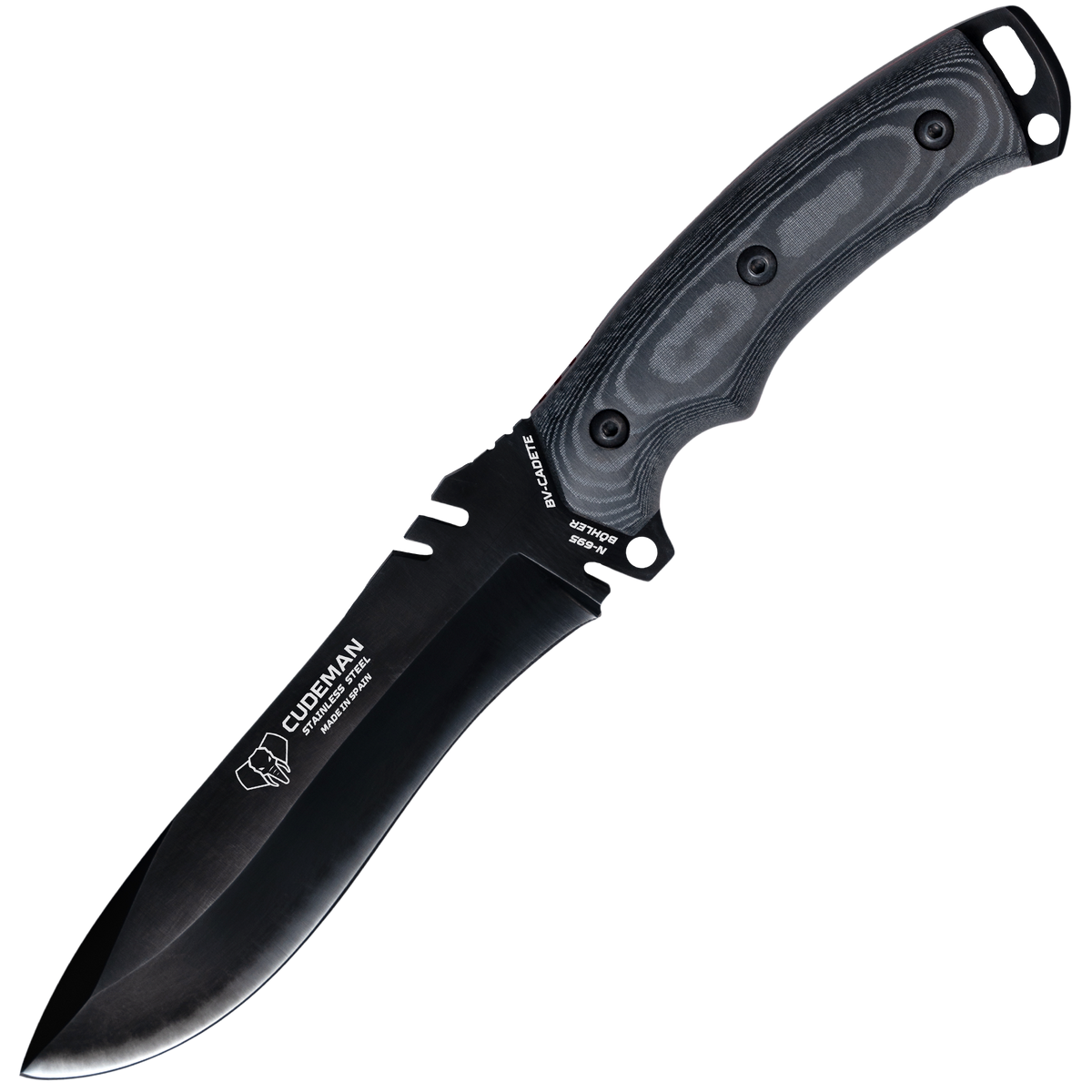Cudeman Boina Verde Cadete Micarta negra Pavonado