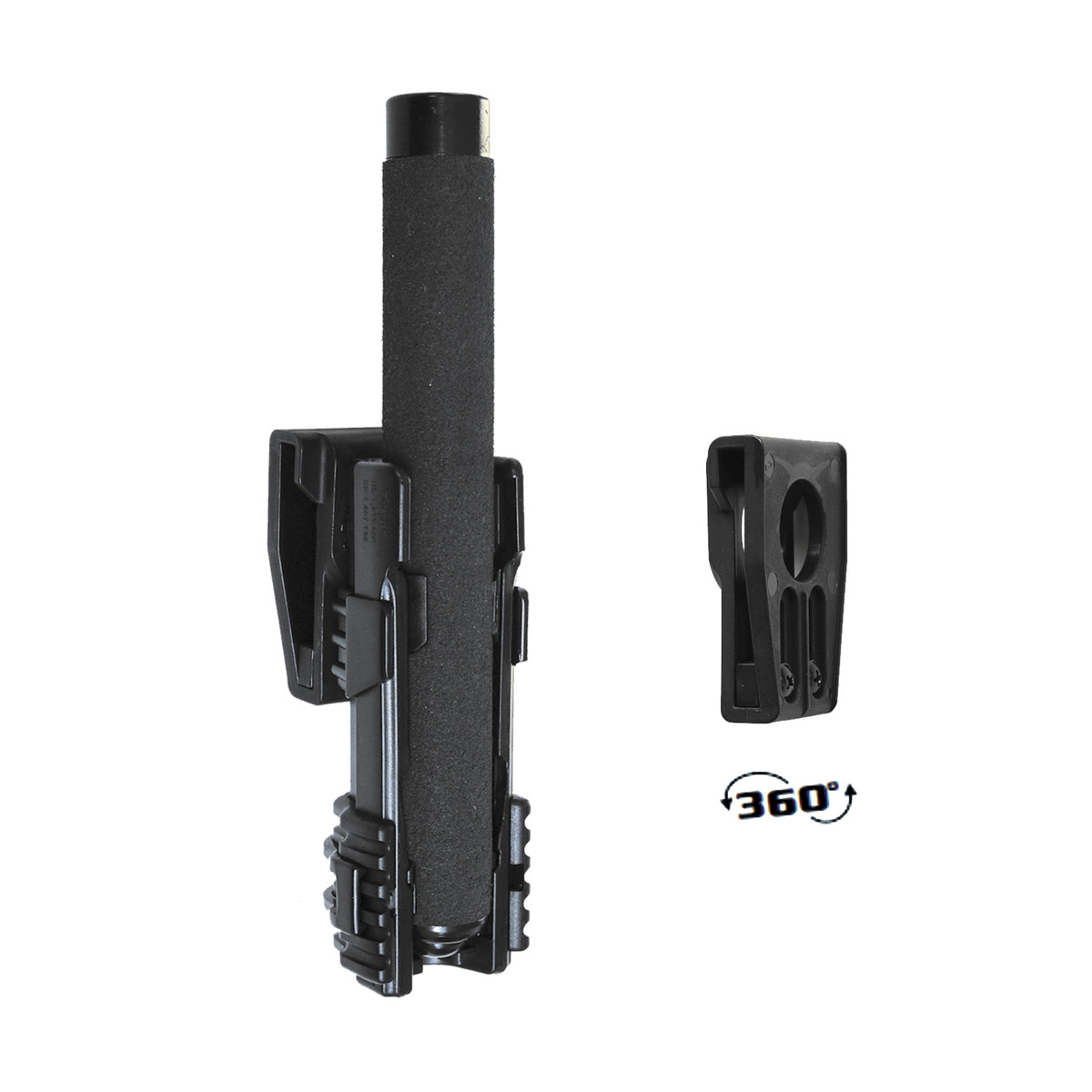 Porta defensa extensible giratoria