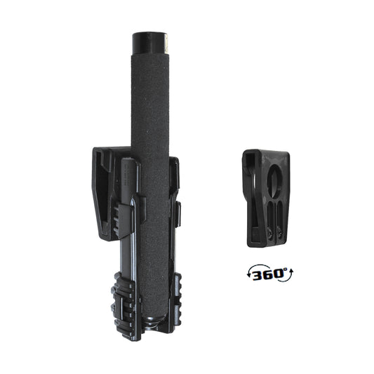 Porta defensa extensible giratoria